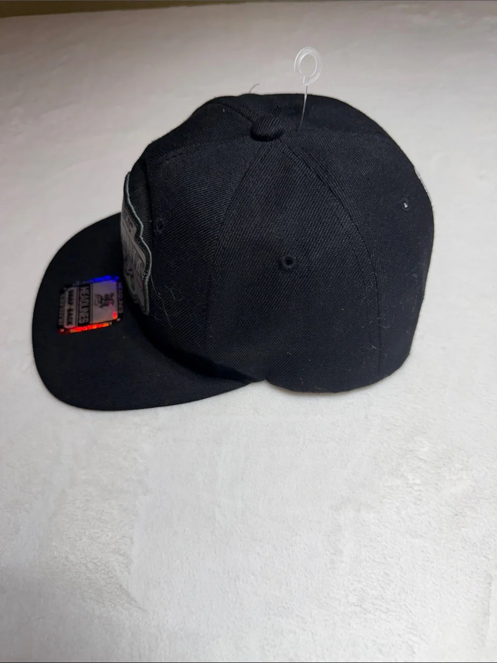 California Republic Black Snapback Hat with Embroidered Patch
